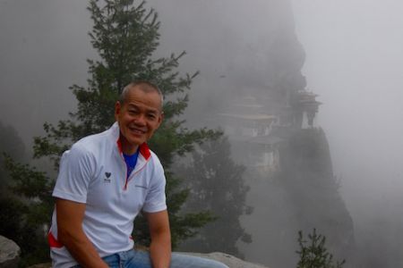 Misty view of Tiger's Nest
